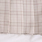 Plaid pleated high waist Korean skirt  2632
