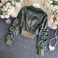 Jacket Women's Korean long sleeved jacket Baseball Jacket  1496