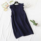 Two piece slim sweater knit vest vest with shirt skirt  2348