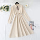 Slim dress in spring and autumn with temperament slim skirt  2139