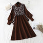 New waistcoat two piece slim knit dress  2137