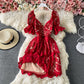 Slim lace cut-out cake dress  3430