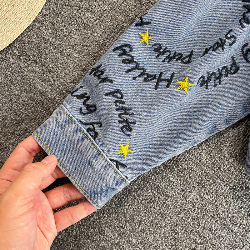 New loose Korean denim jacket  1680