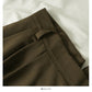 Hong Kong style retro bandage high waist thin medium length skirt  2613