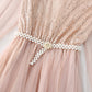 Women's dress with bottomed skirt shows thin temperament and gentle style  2375
