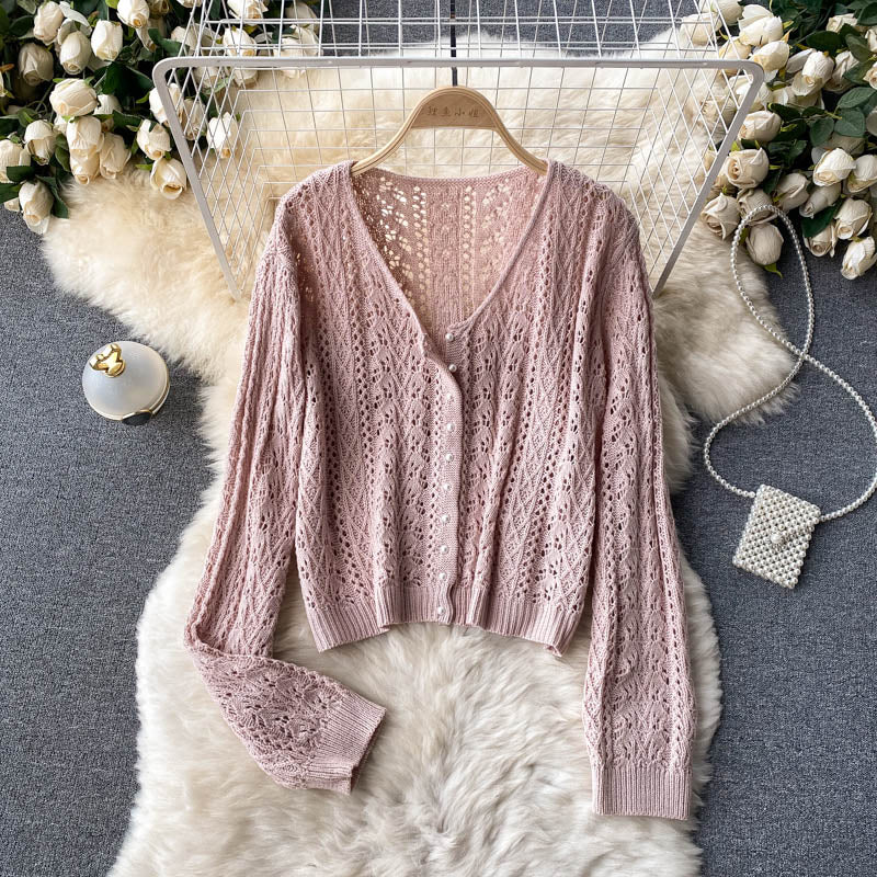 Loose sweater women's knitted cardigan coat  1603