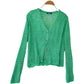 Knitted cardigan Vintage Crochet cut-out sunscreen long sleeve  1586