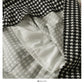 Hong Kong Vintage Plaid high waist medium length skirt with large hem  2568