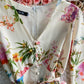 French first love skirt fairy skirt sweet printed bubble sleeve  3166