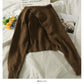 Design sense round neck long sleeve Pullover Sweater with suspender inside  1797
