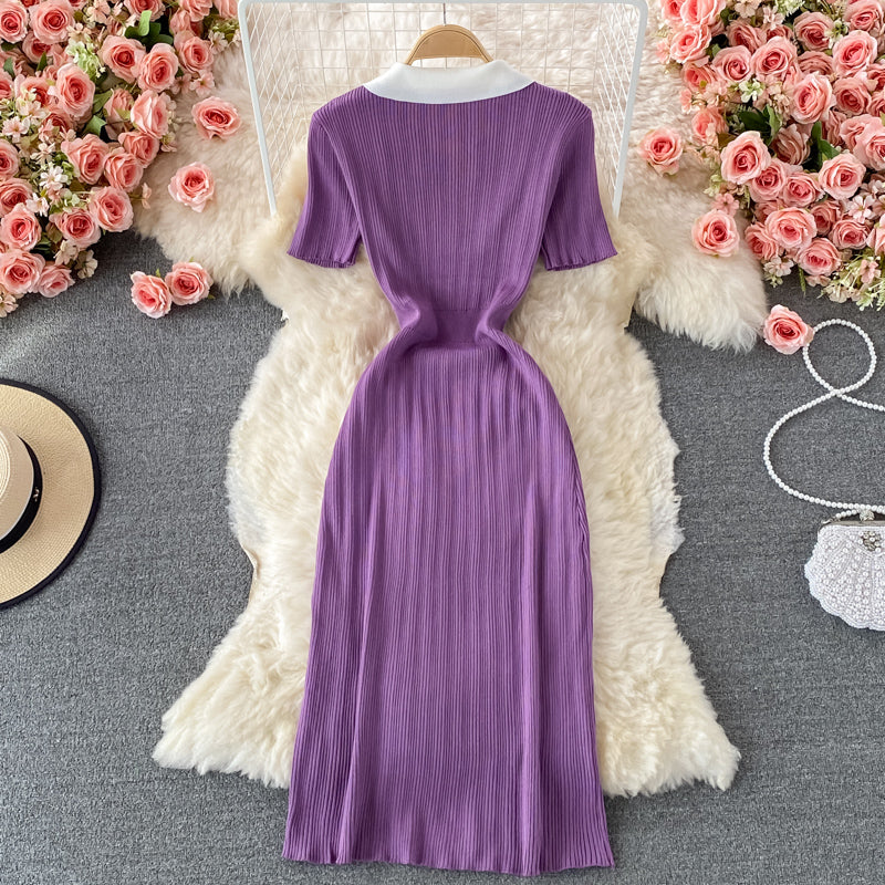 A long skirt with elegant temperament, slim waist and high height  3348