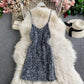 Sequin slim sexy hip strap dress  3140
