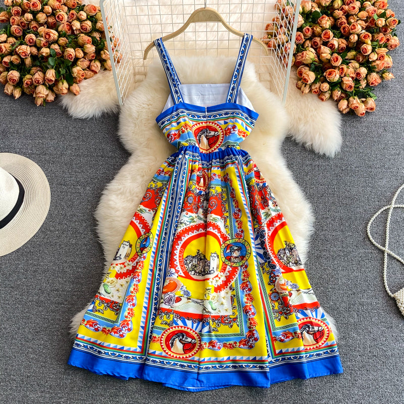 Strapsrock elegantes Temperament großes Swingkleid 3210