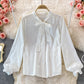 Celebrity temperament V-neck vest vest skirt white shirt  2869