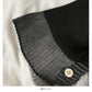Retro contrast stitching loose and thin three button T-shirt for women  1885