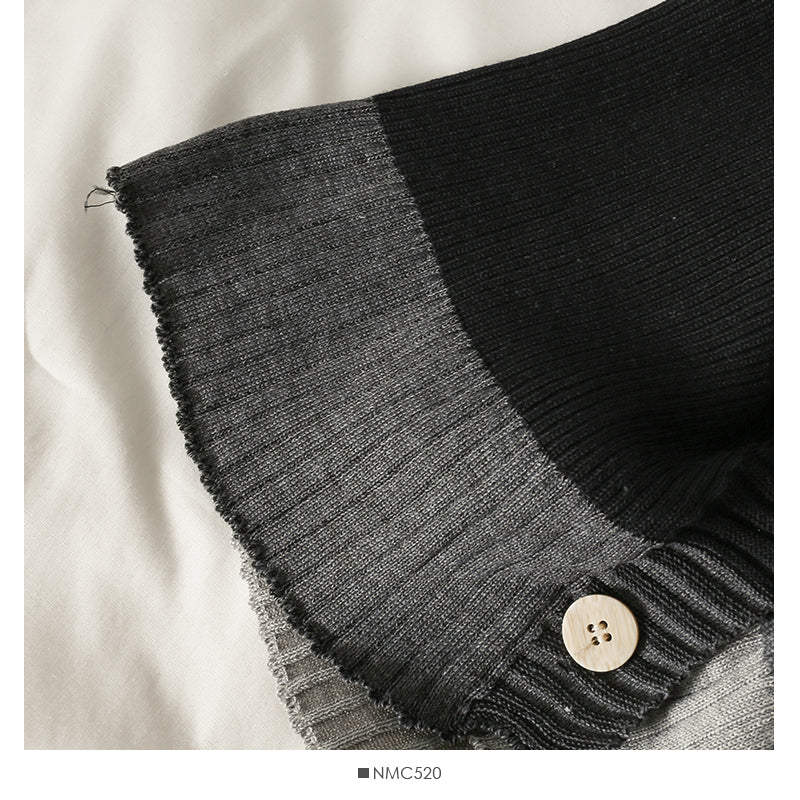 Retro contrast stitching loose and thin three button T-shirt for women  1885
