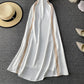 French Sexy Satin suspender skirt temperament strapless dress  2786