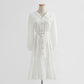 White lace dress with slim waist fairy skirt  2217