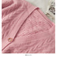Sweater women's Linen single breasted V-neck  1858