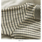 Korean vertical stripe Lapel long sleeve single breasted cardigan top  2043