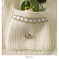 Sweater women's three button cardigan thin V-Neck long sleeve sweater  1755
