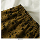 Hong Kong Style Vintage Floral elastic waist thin skirt  2549