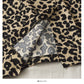 Hong Kong retro leopard print medium length high waist split one-step skirt  2662
