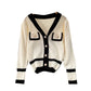 Herbst- und Winter-Schurwollpullover für Damen 1608