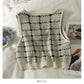 Long sleeve thin knit shirt with short suspender vest  1929