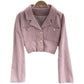 Korean retro qianniaoge women's autumn and winter new versatile suit  1558