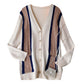 Strickjacke im britischen College-Stil für Damen Herbst 1601