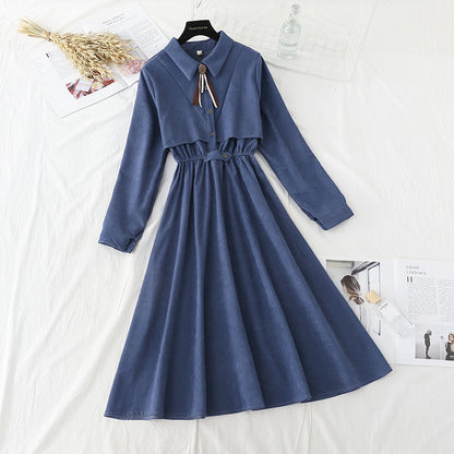 Slim dress in spring and autumn with temperament slim skirt  2139