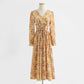 Women's floral dress thin chiffon skirt bandage gentle wind tea break skirt  2179