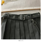 Dark pleated skirt Harajuku tooling short skirt female  2657