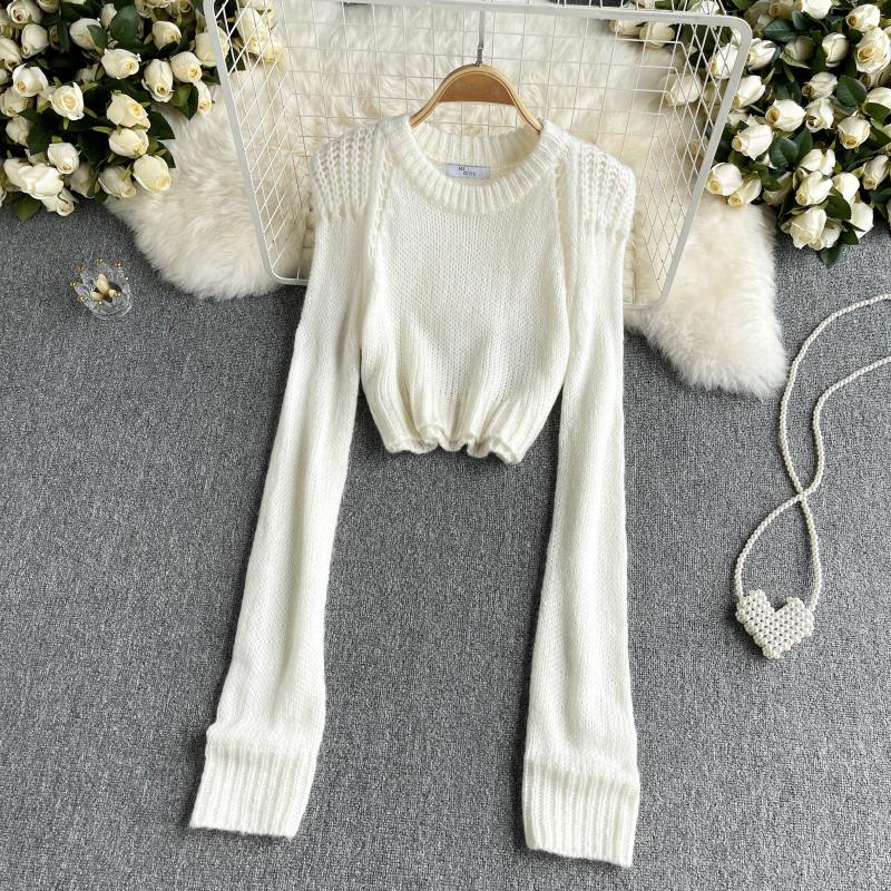 Long sleeved sweater female autumn new hollow out design  1600