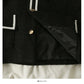 Korean color matching stripe suit collar single breasted cardigan jacket  2122