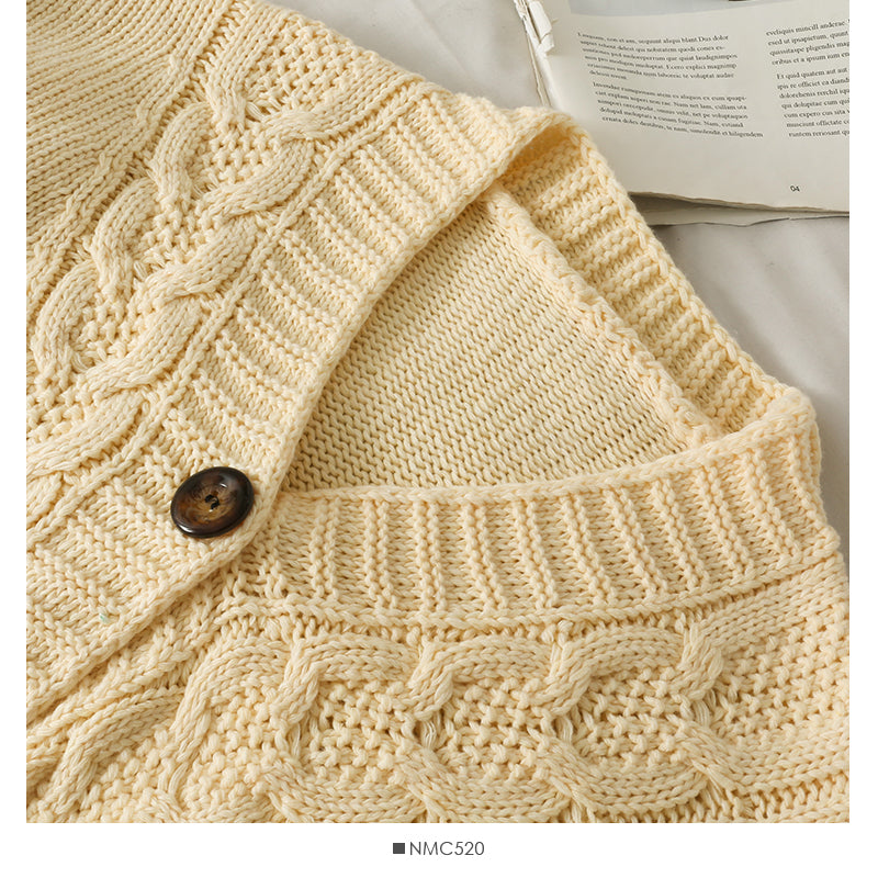 Pull manteau femme nouveau cardigan simple boutonnage pull col V 1837