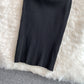 Knitted tight elastic Hip Wrap Dress  2805