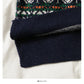 Korean retro fungus edge stitched round neck long sleeve Pullover Sweater  1979