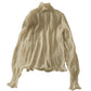 Versatile Pleated Chiffon shirt perspective bottoming shirt  1703