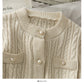 Sweater women's autumn linen long sleeve sweater  1734