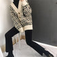 Nouveau style, pull bleu ciel et nuage blanc, cardigan ample étudiant 1423