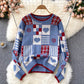 Süßer Strickpullover mit langen Ärmeln 1474