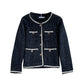 Lady xiaoxiangfeng tweed knitted coat  1668
