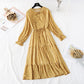 French retro, loose and thin, with a long skirt at the bottom  2370