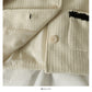 Hong Kong style retro color matching woolen single breasted loose coat for women  2109