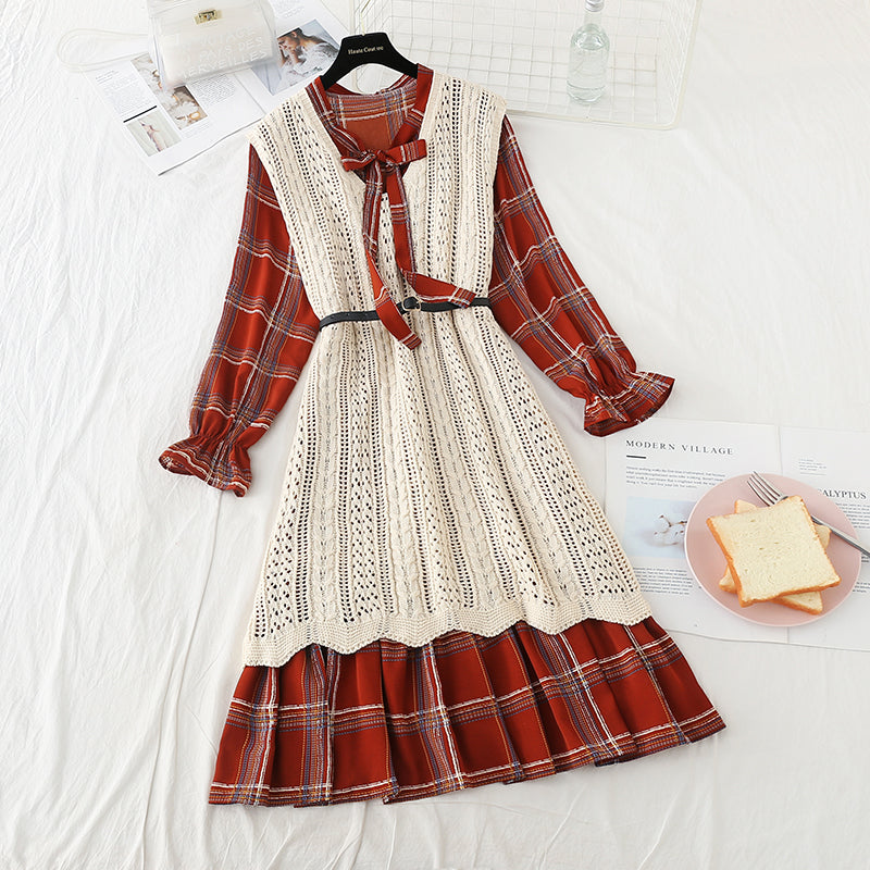 Foreign fashion net red chiffon bottomed dress  2222