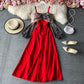 Sexy schulterfreies Swingkleid mit Strapsen 3412
