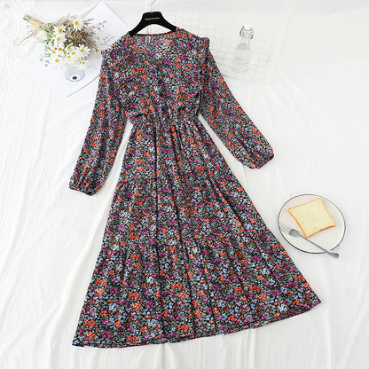 Elastic Waist Chiffon Skirt, thin and bottomed skirt  2410
