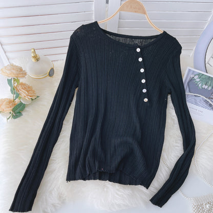Langärmliges Stricktop vielseitig 1579